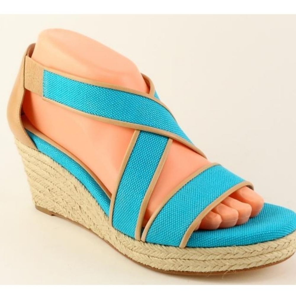TARYN ROSE WEDGE SALDALS - Picture 9 of 10